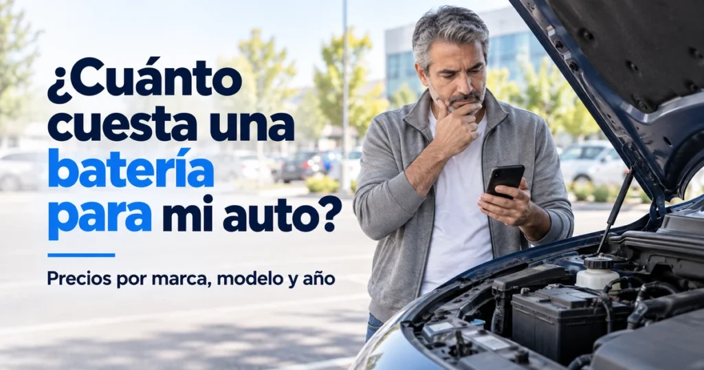 Precio de batería para auto en Apodaca