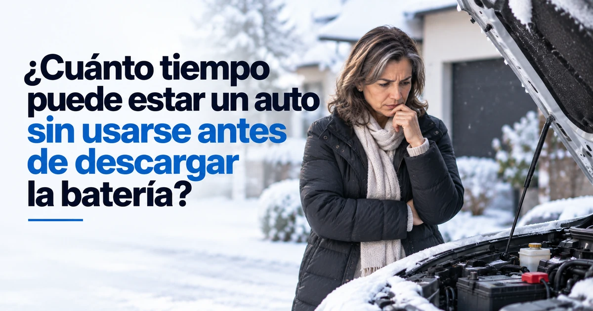 Auto sin usar y batería descargada en Apodaca