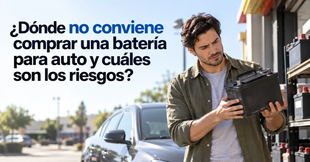 Riesgos de comprar una batería para auto en Apodaca
