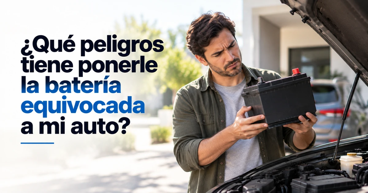 Peligros de instalar una batería equivocada en Apodaca