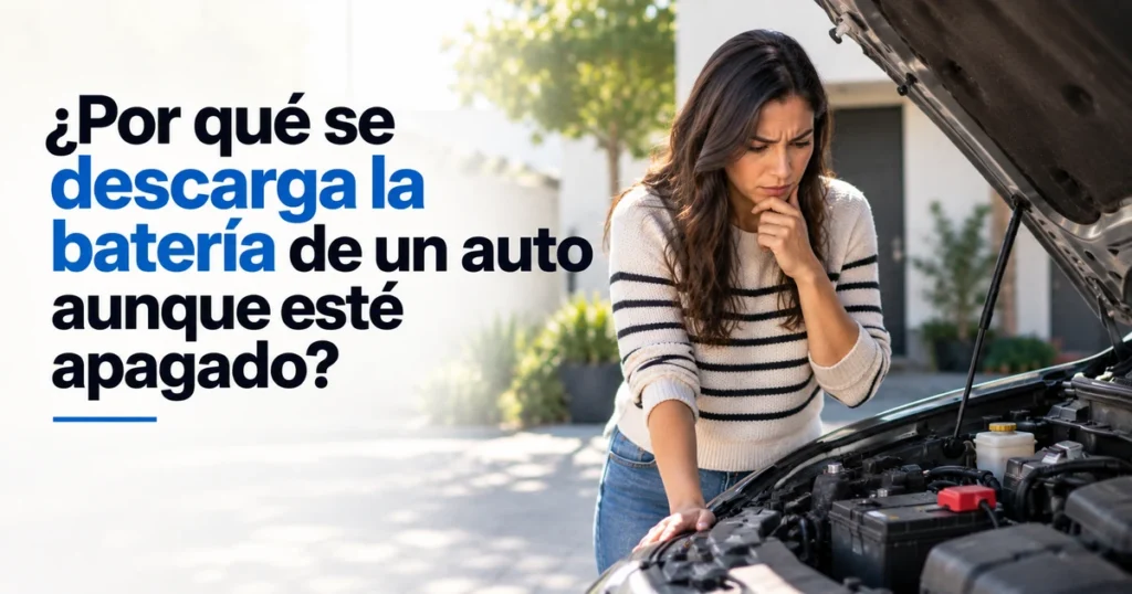 Batería de auto descargada en Apodaca