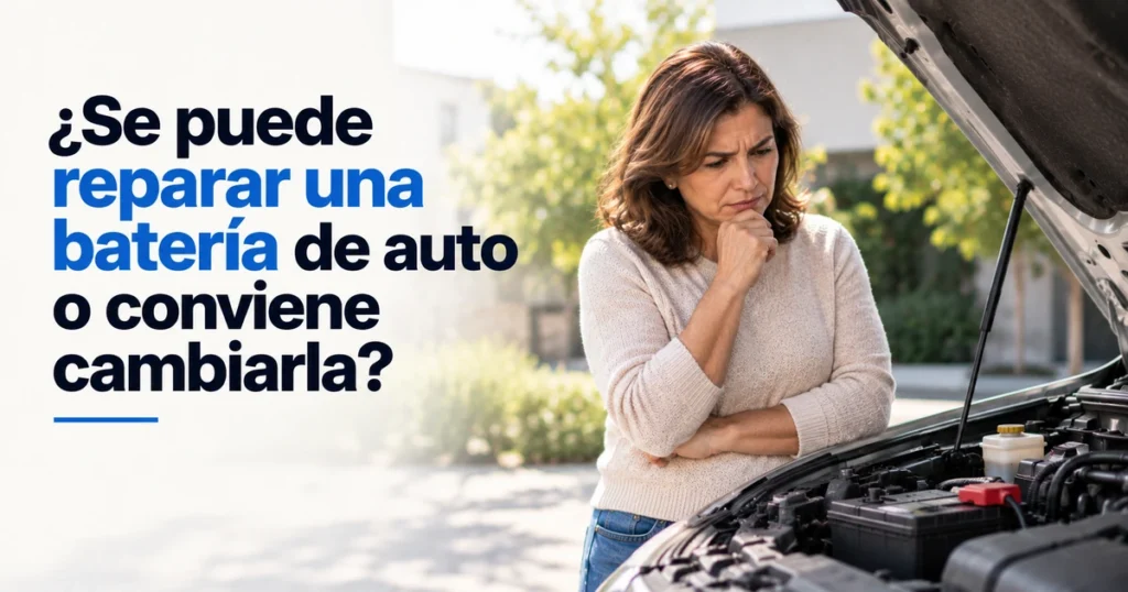 Reparar o cambiar batería de auto en Apodaca