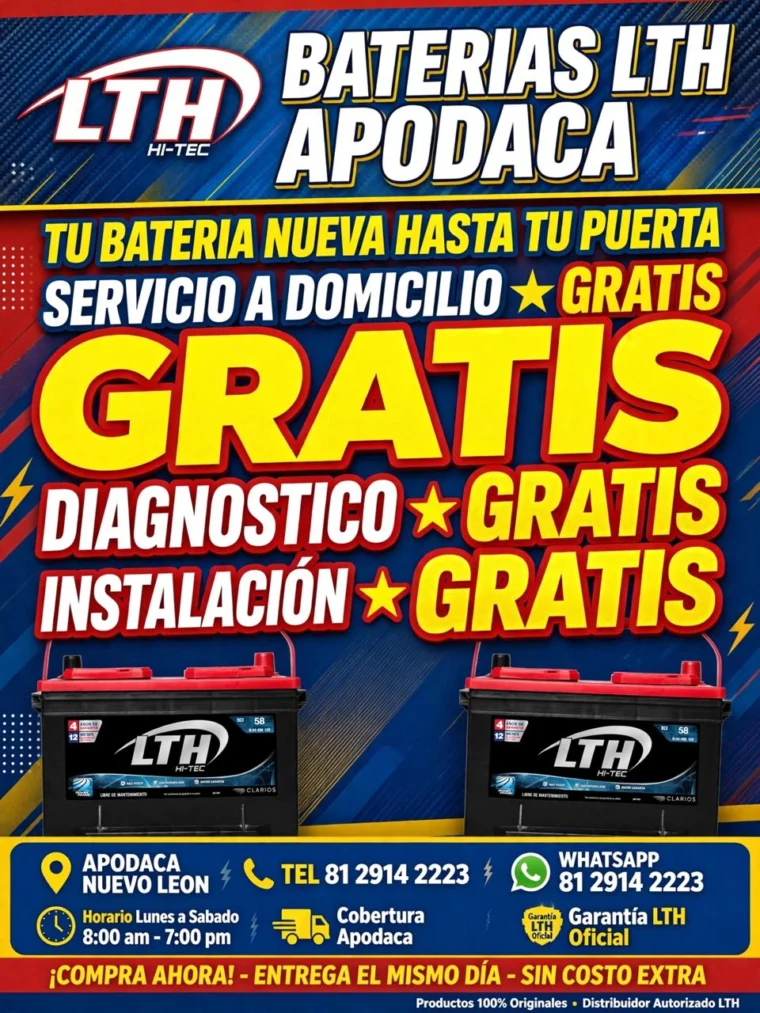Promo B de Baterías LTH Apodaca - 14 octubre, 2026